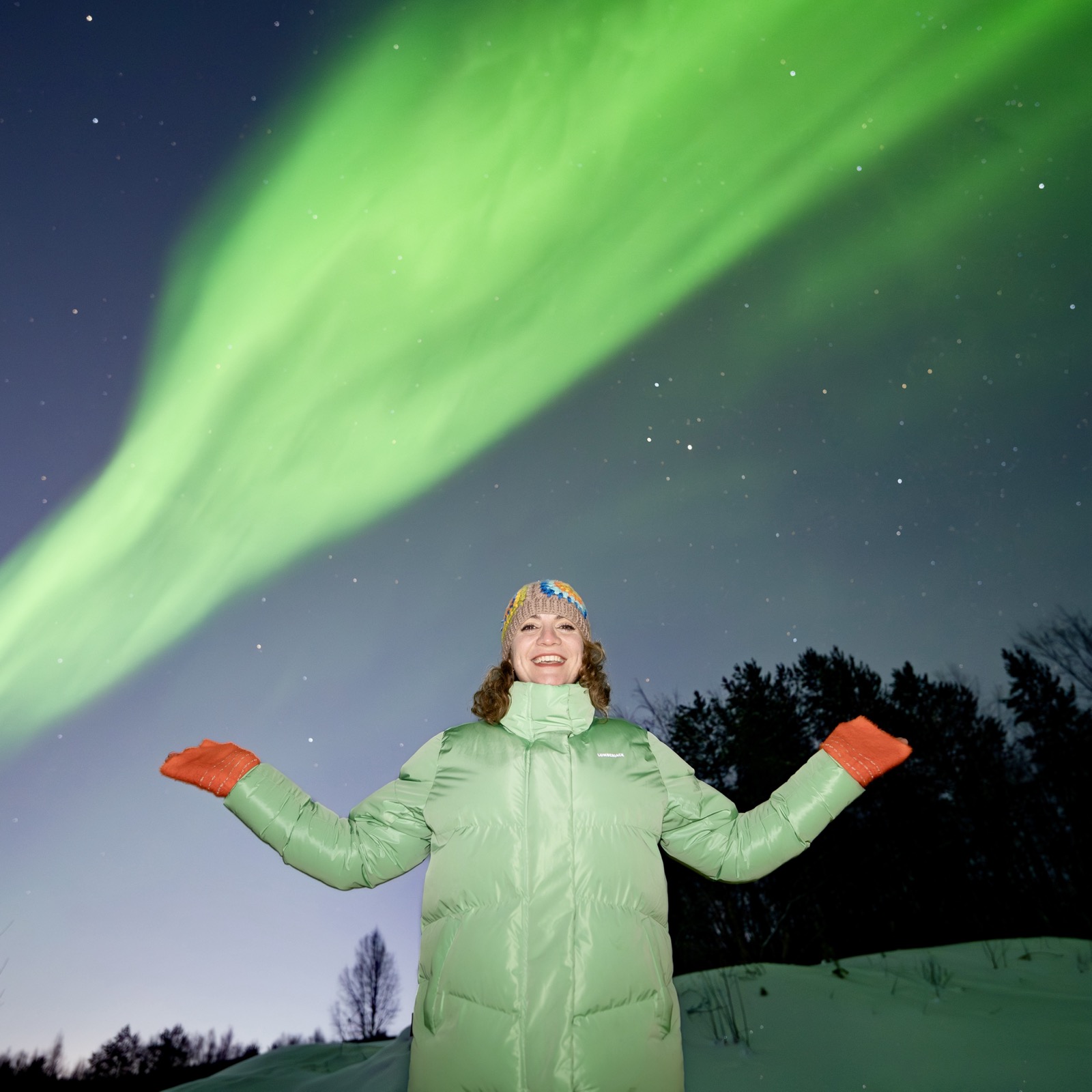 Aurora altında